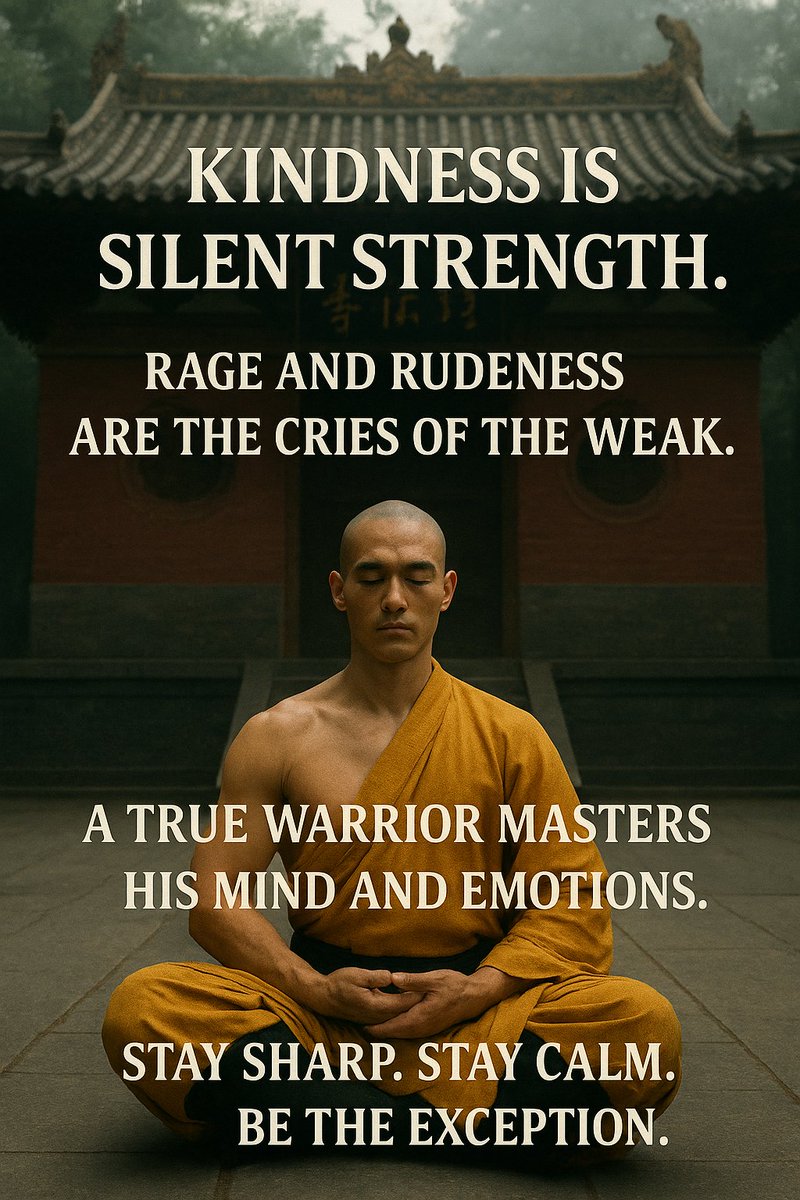 DimisDim3's tweet photo. #WarriorMindset #DisciplineOverEmotion #MentalStrength
#StoicWisdom #InnerPeaceOuterPower #CalmIsPower https://t.co/PtQhQCCyBx