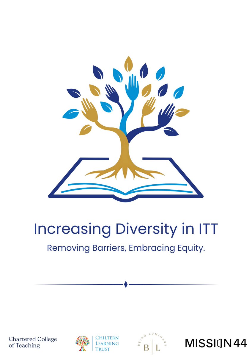 Chiltern Teaching School (@chilterntsh) on Twitter photo Increasing Diversity in ITT: Removing barriers, Embracing Equity.
We’re extremely proud to be working with <a href="/CharteredColl/">Chartered College of Teaching</a> and <a href="/Being_Luminary/">Angela Browne - #BeingLuminary</a> through <a href="/mission44/">Mission 44</a>’s Diversity in Education Fund.
We are working towards a fairer education system - and, in turn, a fairer society. Increasing Diversity in ITT: Removing barriers, Embracing Equity.
We’re extremely proud to be working with <a href="/CharteredColl/">Chartered College of Teaching</a> and <a href="/Being_Luminary/">Angela Browne - #BeingLuminary</a> through <a href="/mission44/">Mission 44</a>’s Diversity in Education Fund.
We are working towards a fairer education system - and, in turn, a fairer society.