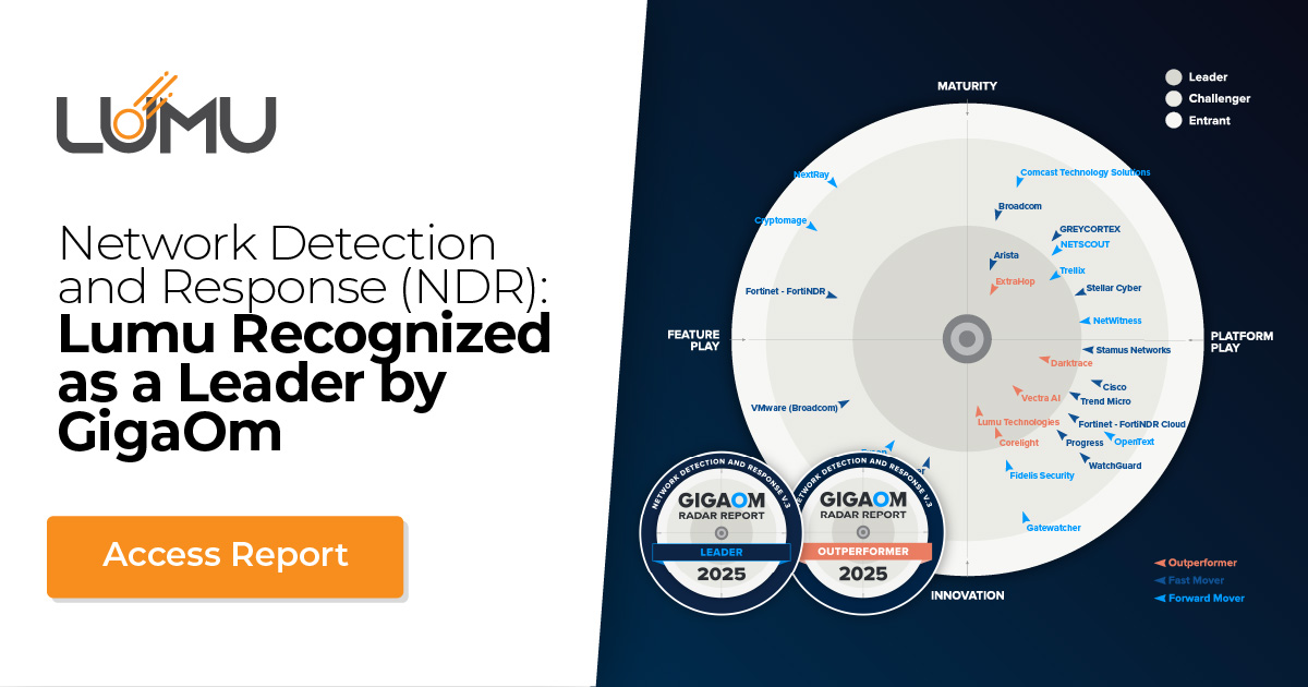lumutech's tweet photo. #Gigaom named Lumu a Leader and Outperformer in the #NDR radar for the 3rd year in a row! Recognizing innovation, automated response, and real-world impact. See why organizations rely on us, download your copy of the report. >> https://t.co/XTccmeMssm

#GoLumu #Cybersecurity https://t.co/MswTyLtiH0
