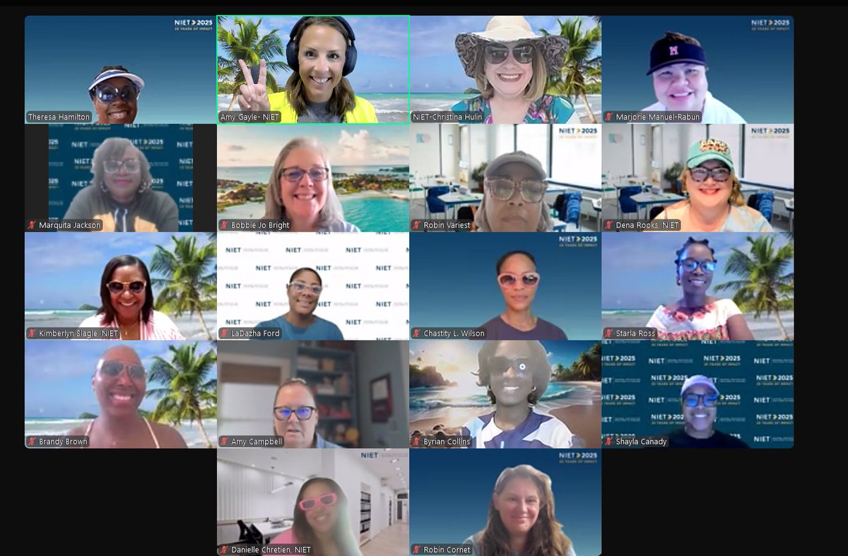 TheresaHamiton's tweet image. .@NIETteach South-Central Team is preparing for summer learning as we enjoy our shades, hats, flip flops  &amp;amp; sun dresses during our June Team Meeting. 
#SummerLearningFun
@amyygayle 
@ChristinaHulin