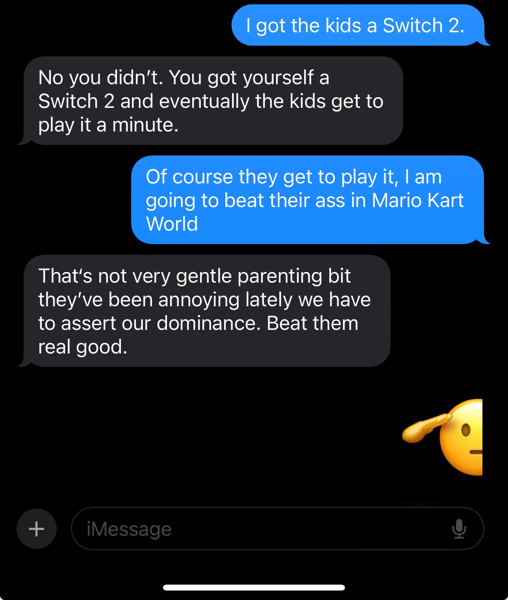 Taking my duties as a mom very seriously.