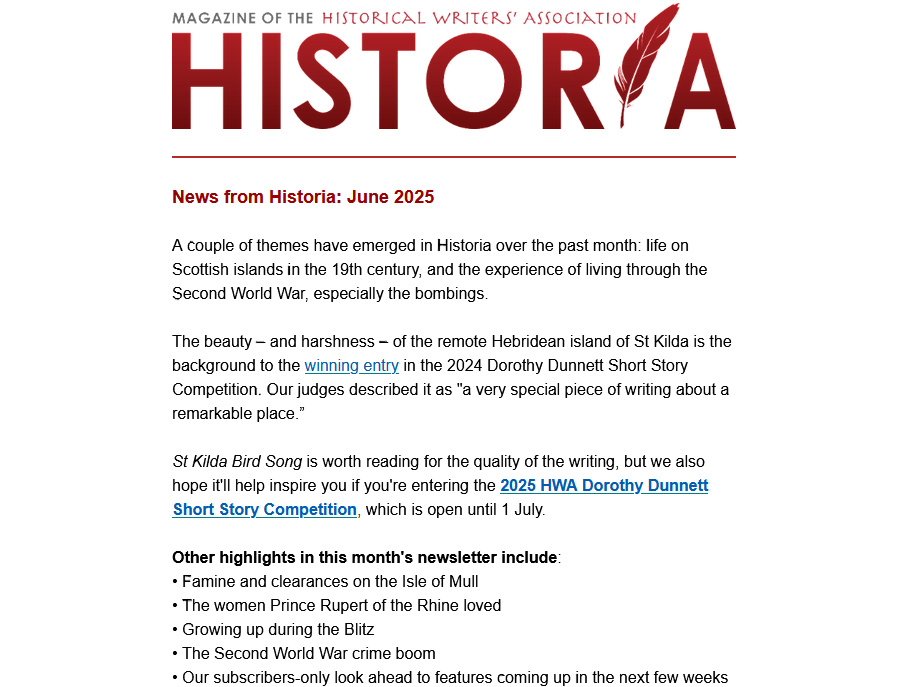 Historia – the HWA tweet media