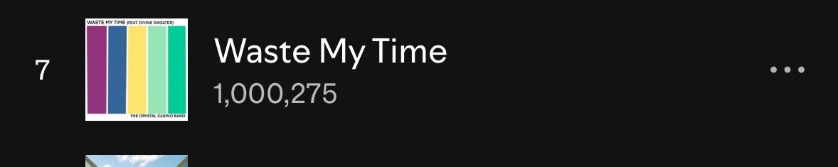 we hit ONE MILLION on WMT ft. <a href="/divinesweater/">Divine Sweater</a> yesterday 🥳🎉