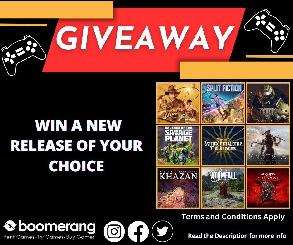 🚨New Release Giveaway🚨

Who wants to WIN a copy of a New Release of your Choice!

We have 3 copies of New Releases available to win for your platform of choice!

To enter:
⭐️Like &amp; Retweet this post!
⭐️Follow our Page!
⭐️Comment your Favourite Gaming Moment from this year!