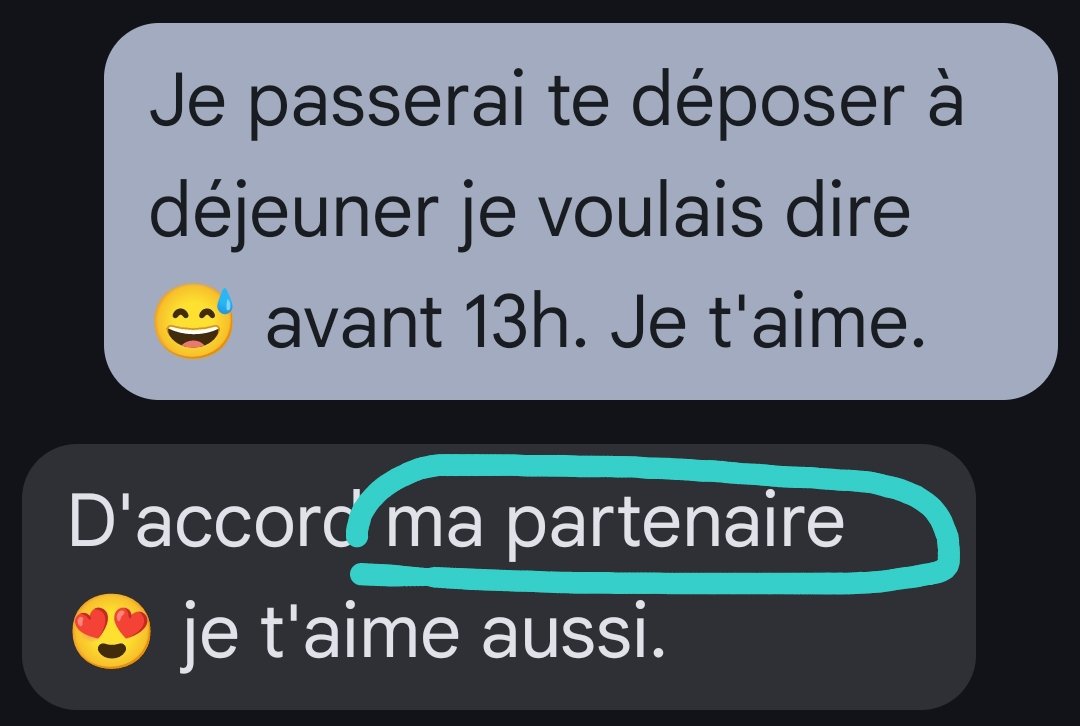 Je crois qu'on a franchi une étape.