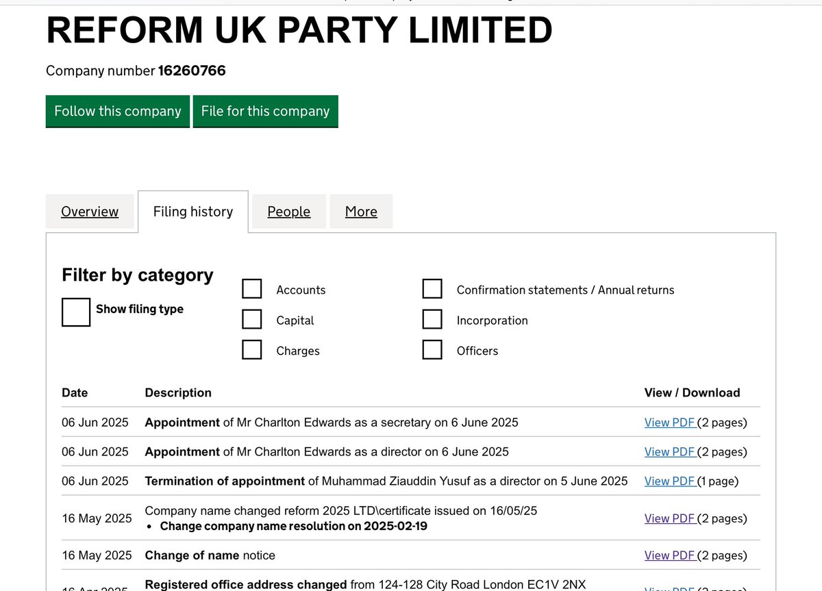 Well that was quick. 🤔 

Farage back in control of Reform UK Party Ltd. So much for that party democracy he promised his ‘membership’ at their last Party conference. 

Never trust Farage.