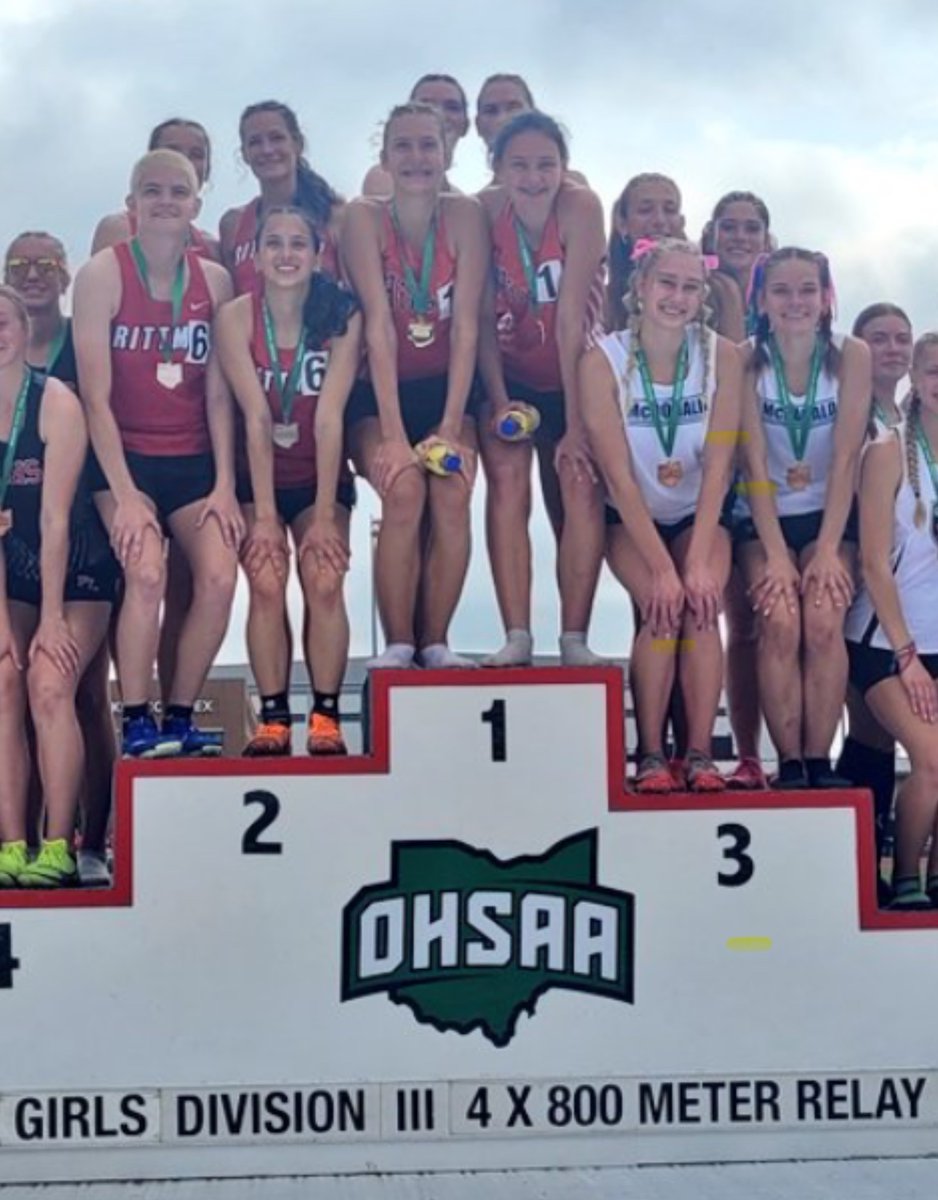 STATE CHAMPS!!! Congrats to the girls 4x800 relay for taking first place. Boys 4x800 finish up a great season by taking 9th place!

Live results: 

milesplit.live/meets/679883