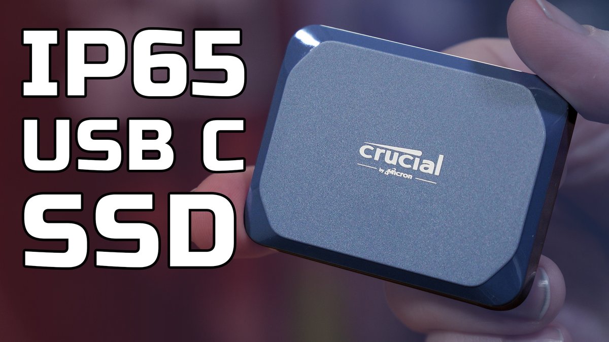 Crucial X10 USB C SSD Review - TWICE AS FAST!  youtu.be/1CPsDn316zs