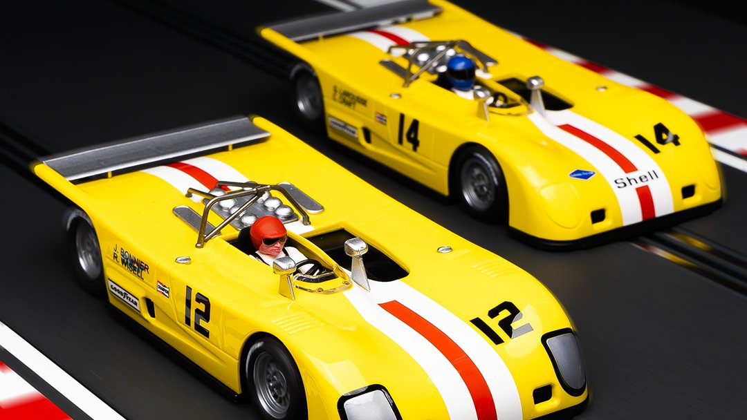 The first two decorated versions of the new NSR Lola T280 #slotcars are now in stock. Available to order at pendleslotracing.co.uk #scalextric