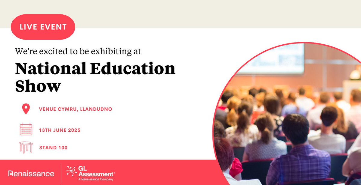 Renaissance UK & Ireland (@renlearnuk) on Twitter photo Are you heading to the <a href="/nationaledshow/">The National Education Show</a> next week?
Come and say hi! 👋
We’ll be at Stand 100 and would love to chat about how Accelerated Reader and Star Assessments can support learners across abilities and levels.
🎯 Book a chat with us here: bit.ly/48tEN9u Are you heading to the <a href="/nationaledshow/">The National Education Show</a> next week?
Come and say hi! 👋
We’ll be at Stand 100 and would love to chat about how Accelerated Reader and Star Assessments can support learners across abilities and levels.
🎯 Book a chat with us here: bit.ly/48tEN9u