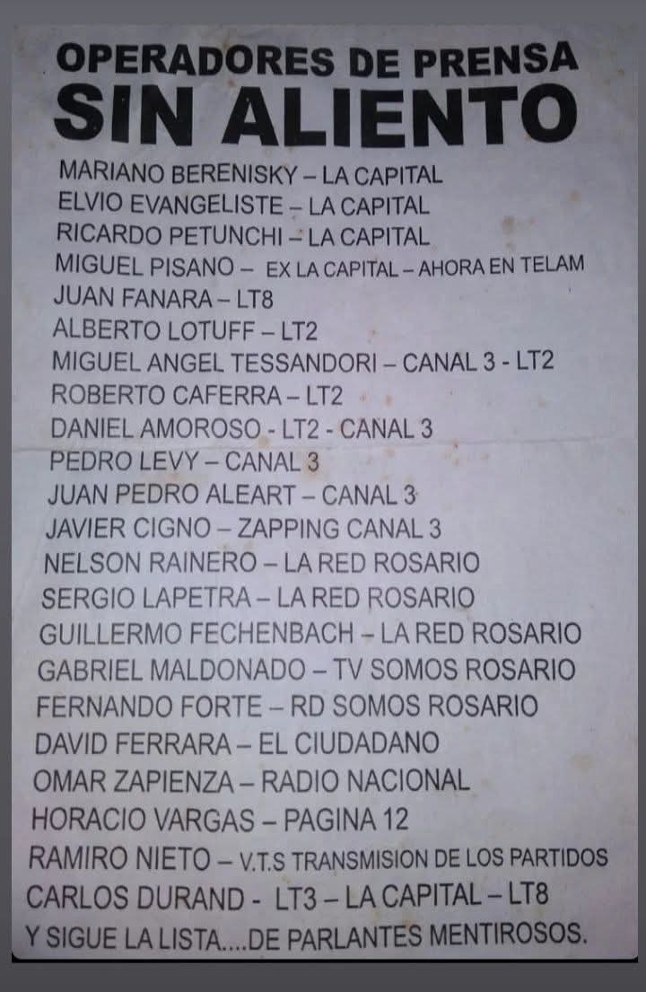 Ya sabemos quienes son los que tratan de desprestigiar siempre a Newell's