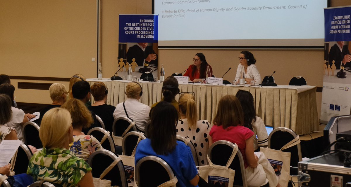 Ministrstvo za pravosodje (@mpravosodje) on Twitter photo ⚖️ V okviru projekta "Zagotavljanje največje koristi otrok 👧🧑 v civilnih sodnih postopkih" sta bila na 👥️ okrogli mizi predstavljena strategija in nacionalni akcijski načrt. Več kot 70 domačih in tujih gostov je 🎤 DS mag. Andreja Kokalj.
🔗 gov.si/novice/2025-06…
<a href="/coe/">Council of Europe</a> ⚖️ V okviru projekta "Zagotavljanje največje koristi otrok 👧🧑 v civilnih sodnih postopkih" sta bila na 👥️ okrogli mizi predstavljena strategija in nacionalni akcijski načrt. Več kot 70 domačih in tujih gostov je 🎤 DS mag. Andreja Kokalj.
🔗 gov.si/novice/2025-06…
<a href="/coe/">Council of Europe</a>