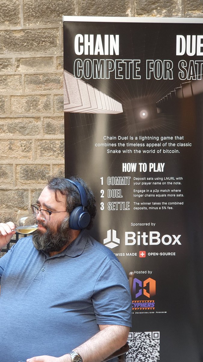 At <a href="/bcc8333/">BCC 8333</a>, we brought Chain Duel to life once again. 
There's something powerful about meeting Bitcoiners in person, with real sats on the line. This is what adoption feels like.

Send your love to our sponsor <a href="/BitBoxSwiss/">BitBox</a> 💜