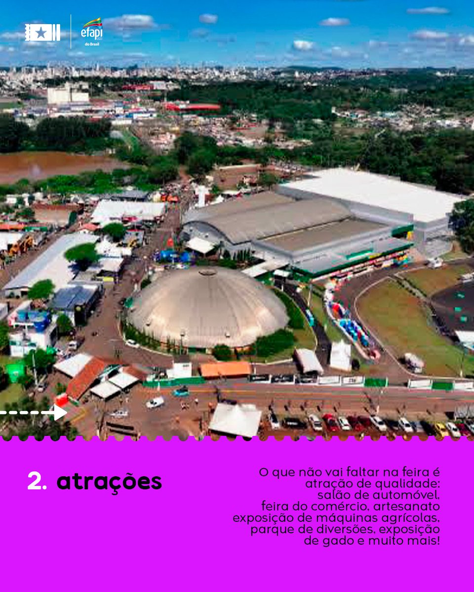 GuicheWeb's tweet image. A @efapi2025chapeco, uma das maiores feiras multissetoriais do Sul do Brasil, terá durante dez dias um dos maiores festivais de música do país 🤠​

O evento ocorre de 10 a 19 de outubro e você confere toda a programação no nosso blog!
 📖 Link: blog.guicheweb.com.br/efapi-2025-tra…