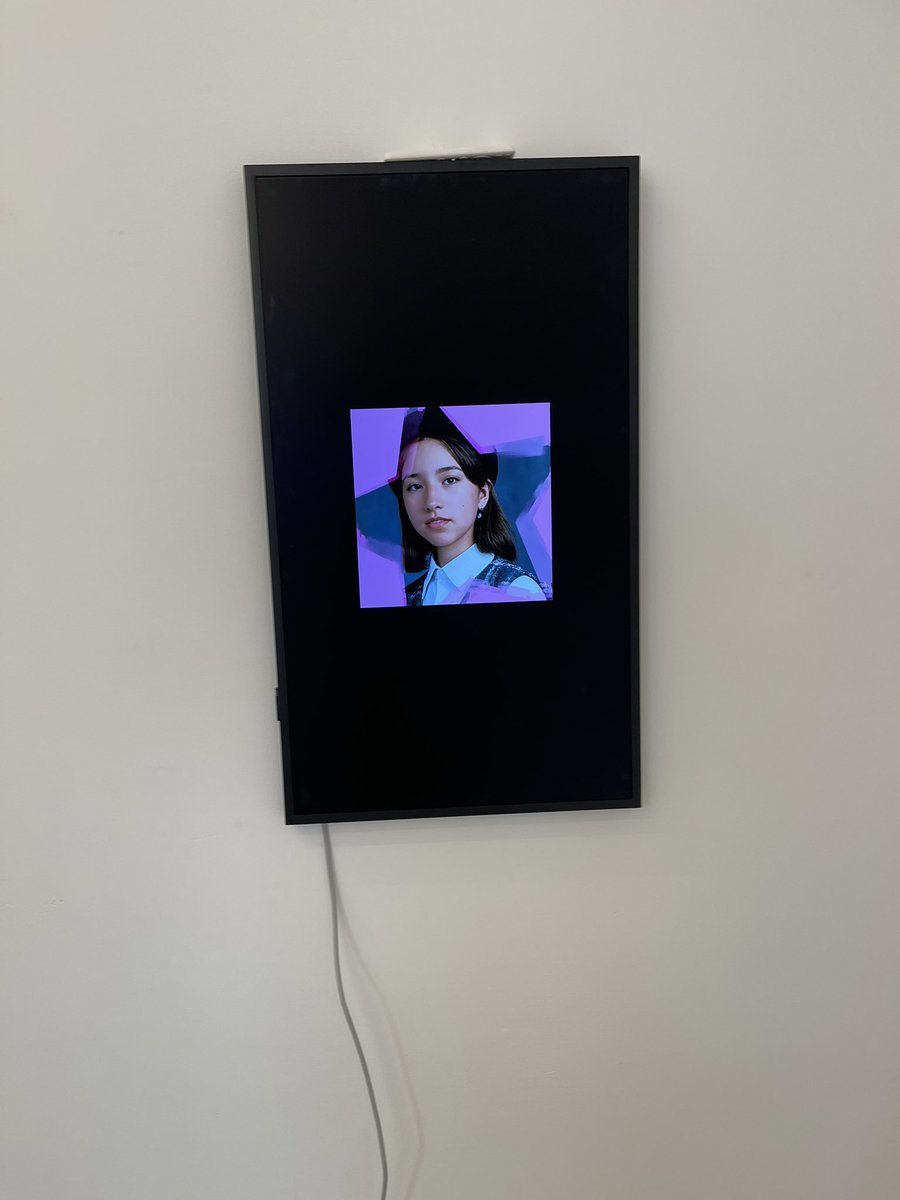 Made it to <a href="/_second_guess/">The Second-Guess</a> Berlin 🥰 (excuse my terrible exhibition photography… I’m an AI artist)
