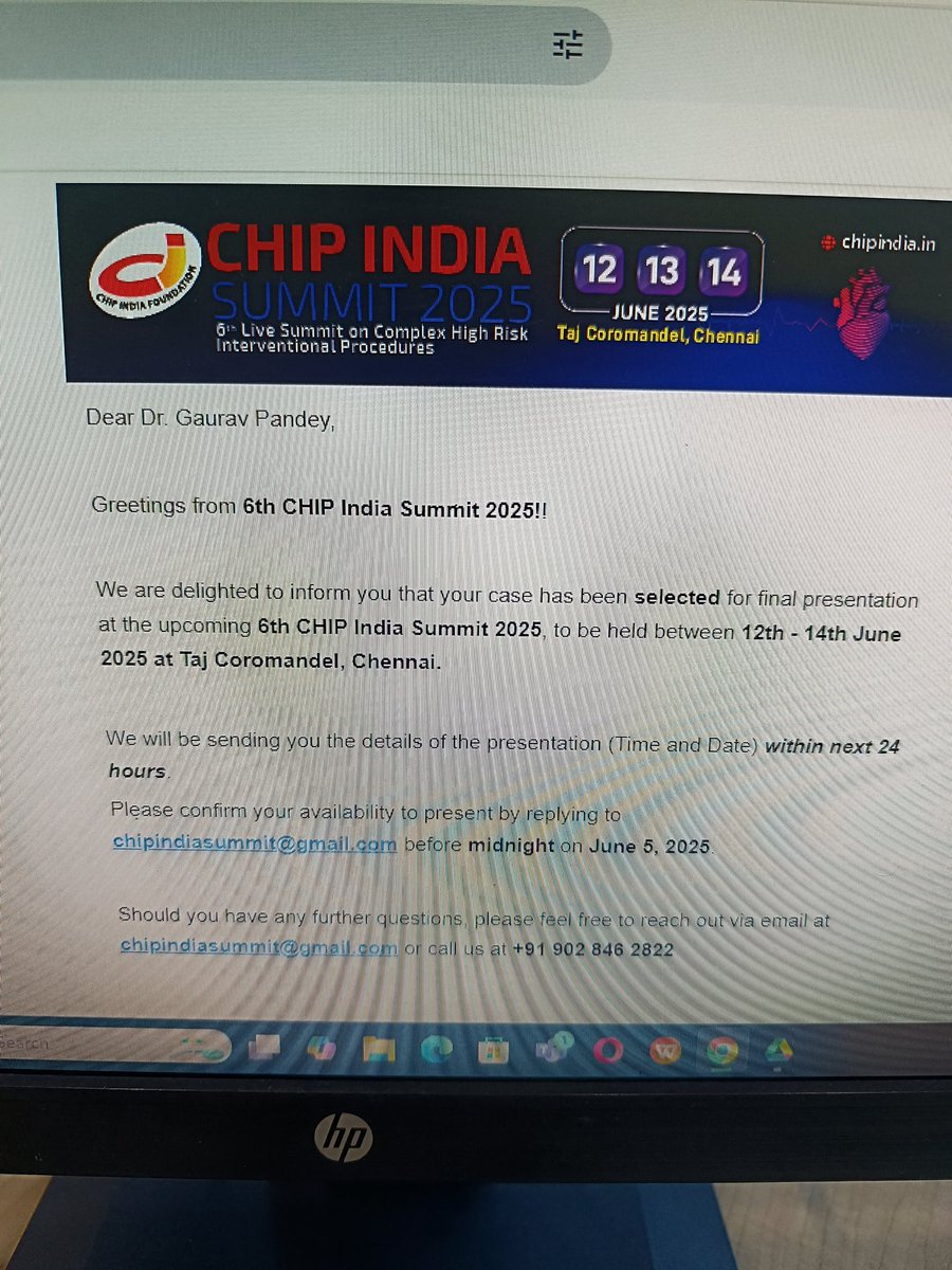 Thank you @Chipindia 2025 chennai for the invitation...