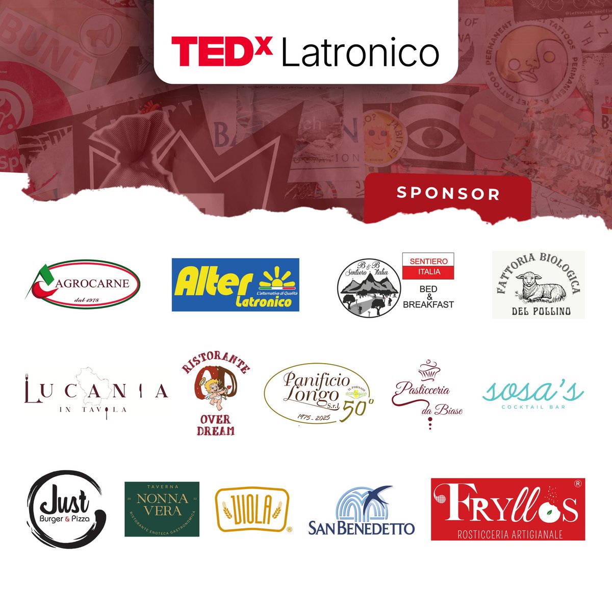 TedxLatronico's tweet photo. 📷 𝐆𝐫𝐚𝐳𝐢𝐞 𝐚 𝐜𝐡𝐢 𝐡𝐚 𝐜𝐫𝐞𝐝𝐮𝐭𝐨 𝐢𝐧 𝐧𝐨𝐢.
Il TEDxLatronico non sarebbe stato possibile senza il supporto di chi ha scelto di 𝙨𝙘𝙤𝙢𝙢𝙚𝙩𝙩𝙚𝙧𝙚 𝙨𝙪 𝙦𝙪𝙚𝙨𝙩𝙤 𝙨𝙤𝙜𝙣𝙤.
Ai nostri 𝐬𝐩𝐨𝐧𝐬𝐨𝐫 𝐞 𝐩𝐚𝐫𝐭𝐧𝐞𝐫 che ci hanno sostenuto con fiducia. https://t.co/7oADMuhpQ5