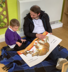There was a great turn out for the Family Read session at Skylarks Nursery today. Thank you to everyone who attended. #ReadingforPleasure