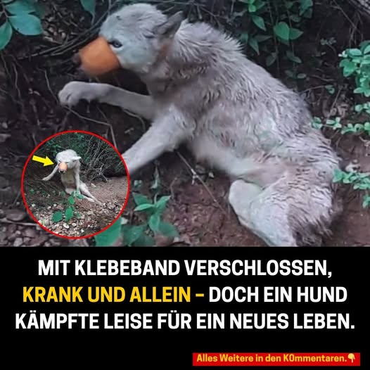 KOPIE! 
Der Wald war still, nur ein leises Winseln brach die Ruhe. Ein Hund, kaum mehr als ein Schatten, lag zwischen Wurzeln und Laub, die Pfoten gebrochen, das Maul mit Klebeband verschlossen. Angel, wie sie später genannt wurde, hatte Schmerzen, die kein Tier ertragen sollte.