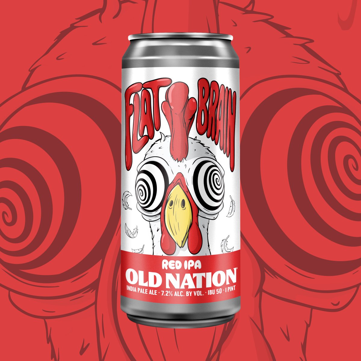 Flat Brain Red IPA drops Thurs, June 12 at 3 p.m.! A bold, tropical-leaning Red IPA with Citra hops + rich malt. Brewpub exclusive in 4-packs &amp; draft—launching with Blueberry Creamsicle.

Details: qrco.de/bg30KD

#oldnationbrewingco