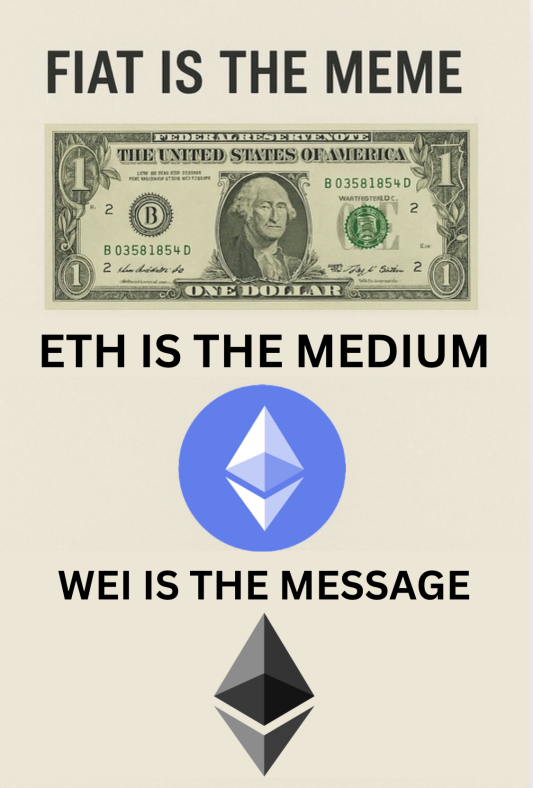 ICO era: ETH was the entry fee.

DeFi summer: ETH was the yield fuel.

NFT boom: ETH became the culture coin.

$ETH is the ticker