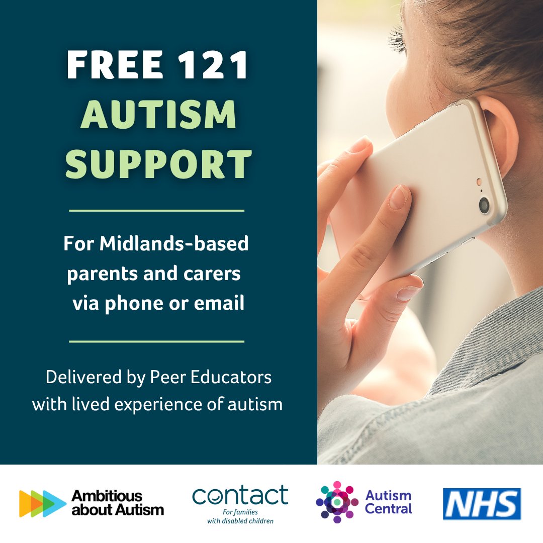 Need autism support in the Midlands? Book a free 1:1 call or email for advice on sleep, behaviour, burnout &amp; more. No diagnosis needed.

📞 Call: bit.ly/Midlands-121
📧 Email: bit.ly/midlands-email
More help: autismcentral.org.uk/find-help