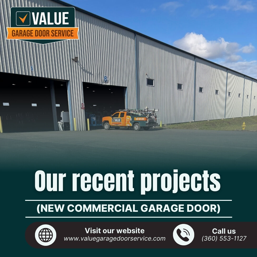 valuegarageds's tweet image. Professional installation, lasting results! We're proud to share a recent commercial garage door project completed by our expert team. Trust Value Garage Door Service for your business's needs.

#ValueGarageDoorService
#VGDS
#GarageDoorRepair
#GarageDoorService