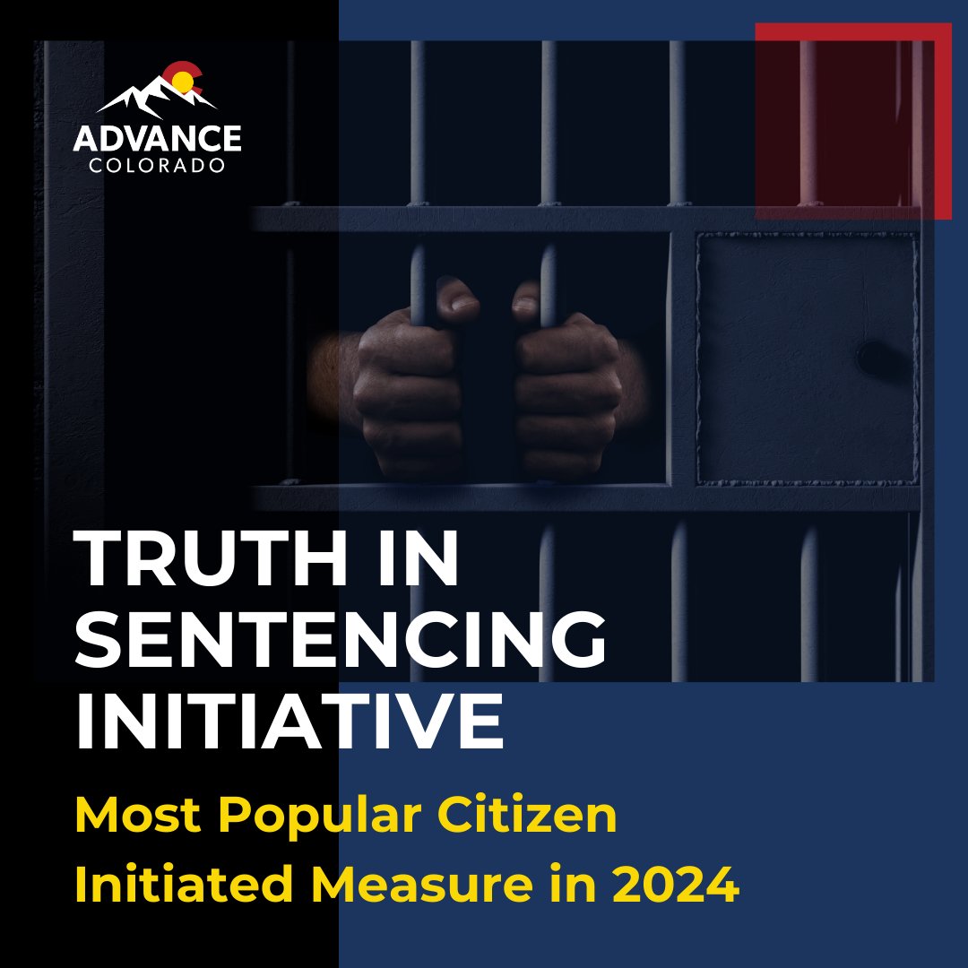 Coloradans are demanding accountability. That’s why Truth in Sentencing was the most popular citizen-initiated measure of last year. Advance Colorado is proud to support policies that put public safety first. Learn more: bit.ly/4kh2WFB #copolitics