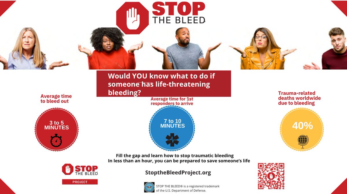 UTAustinSEM's tweet image. 🩸 Stop the Bleed. Save a Life.
Learn to control life-threatening bleeding with hands-on training using realistic tools like tourniquets, gauze, and training dummies.
📅 Request a session: app.smartsheet.com/b/form/60990d8…
#UTReady #savealife