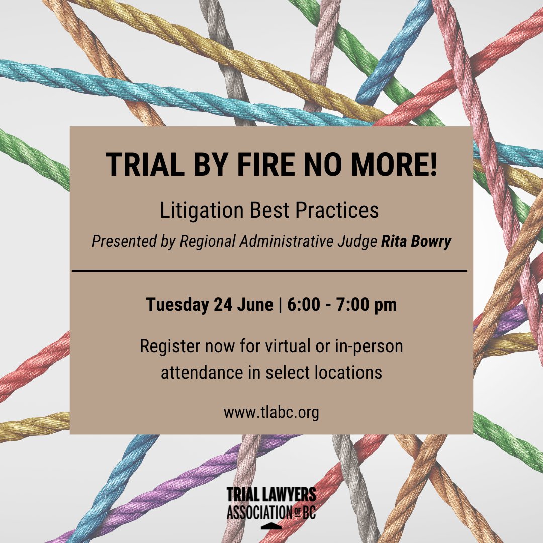 From an extensive career from the bar and the bench, Regional Administrative Judge Rita S. Bowry has seen first-hand all kinds of litigation approaches.  At this Trial By Fire No More event, new lawyers and students will hear from Judge Bowry on litigation best practices.