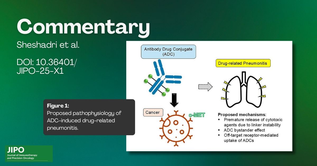 JIPO Editors (@jipoeditors) on Twitter photo Sheshadri et al. comments on recent case report "Treatment of c-MET Antibody-Drug Conjugate Asymptomatic Pneumonitis with a Novel Steroid Regimen in NonāSmall Cell Lung Cancer" doi.org/10.36401/JIPO-⦠#JIPO #NSCLC #Pneumonitis <a href="/ajaysheshadri/">Ajay Sheshadri</a> Sheshadri et al. comments on recent case report "Treatment of c-MET Antibody-Drug Conjugate Asymptomatic Pneumonitis with a Novel Steroid Regimen in NonāSmall Cell Lung Cancer" doi.org/10.36401/JIPO-⦠#JIPO #NSCLC #Pneumonitis <a href="/ajaysheshadri/">Ajay Sheshadri</a>