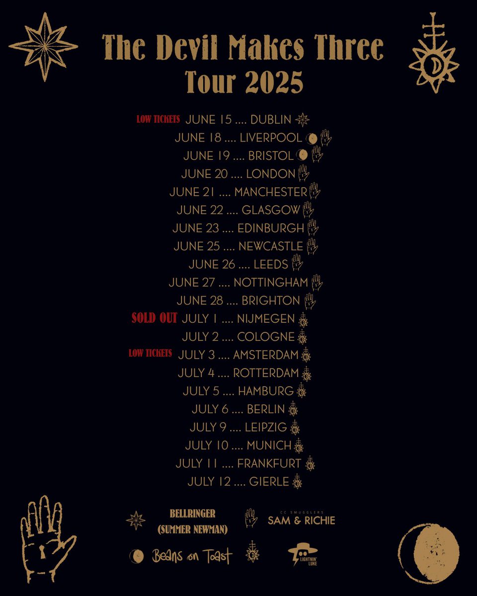 Tickets and info: thedevilmakesthree.com/tour