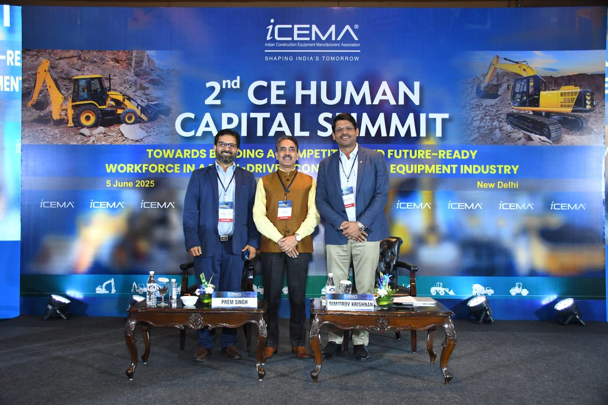 ICEMA (@icema_off) on Twitter photo A warm thanks to Capital Panel & partners – <a href="/CNHIndustrial/">CNH</a> <a href="/Tata_Hitachi_IN/">Tata Hitachi</a>, <a href="/VolvoCEIndia/">Volvo CE India</a> & <a href="/kceimarketing/">KOBELCO INDIA</a> – for their support at the ICEMA 2nd CE Human Capital Summit 2025. Grateful to <a href="/Deloitte/">Deloitte</a> as Knowledge Partner & to all participants for making it impactful! A warm thanks to Capital Panel & partners – <a href="/CNHIndustrial/">CNH</a> <a href="/Tata_Hitachi_IN/">Tata Hitachi</a>, <a href="/VolvoCEIndia/">Volvo CE India</a> & <a href="/kceimarketing/">KOBELCO INDIA</a> – for their support at the ICEMA 2nd CE Human Capital Summit 2025. Grateful to <a href="/Deloitte/">Deloitte</a> as Knowledge Partner & to all participants for making it impactful!