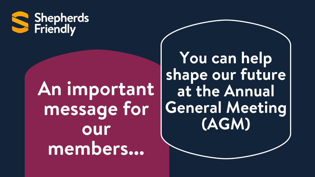 Members, voting is now open for our 2025 AGM!

To vote or find out more visit: ow.ly/lZO550W5m3S

#ShepherdsFriendlyAGM