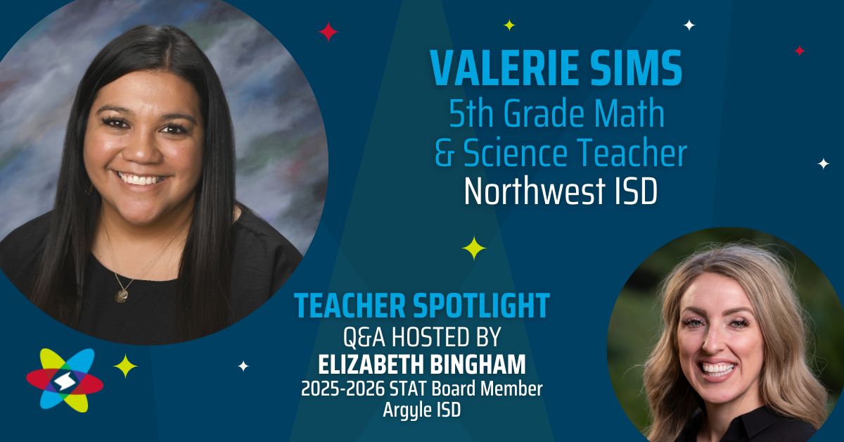 Meet Valerie Sims, a passionate educator with 12 years of experience who brings energy and creativity to her fifth-grade classroom in Northwest ISD. Watch the full spotlight now on STAT STUDIO: buff.ly/tBPj2WZ