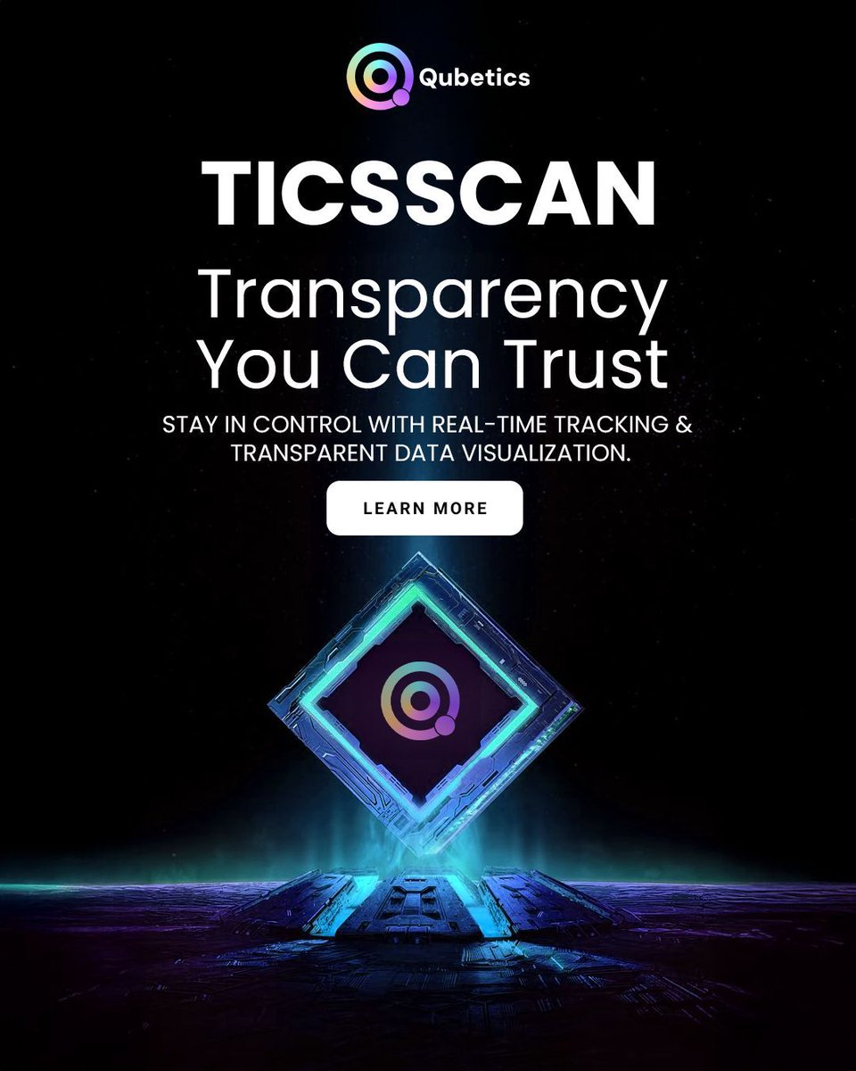 Unlock Clarity with TICSSCAN 🔍
 Stay ahead with real-time tracking and transparent data insights you can trust. Explore how Qubetics' cutting-edge TICSSCAN empowers you to stay in control.

👉 Final Phase of Public Sale is Live - buy.qubetics.com