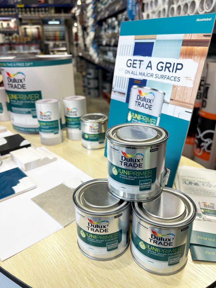 A huge thank hue to everyone who brushed by our New Southgate branch for the Dulux Trade Aqua Uniprimer morning! Missed it? No worries! It’s still on the shelf and ready to roll! Come explore our full spectrum in-store. 🎨

#dulux #paint #painting #buildersmerchant #builderdepot