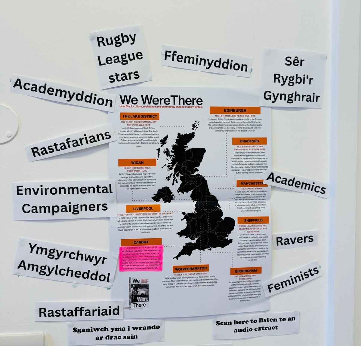 Darganfyddwch sut y lluniodd diwylliant, gwrthsafiad a chymuned pobl dduon Brydain fodern.
Addysgwch eich hun!

Discover how black culture, resistance and community shaped modern Britain.
Educate yourself!

#WeWereThere