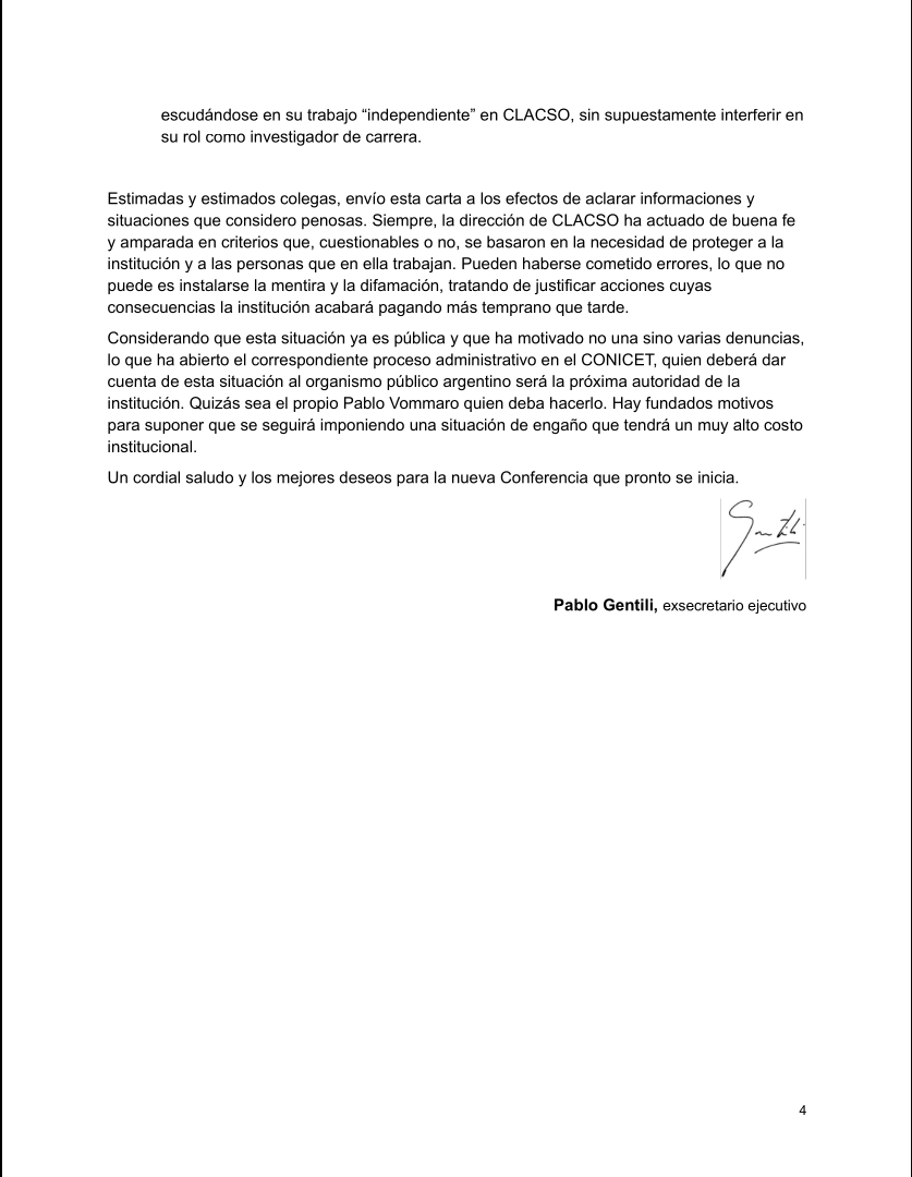 lupicinio's tweet photo. El comunicado de @pablogentili pone negro sobre blanco la desigualdad en la contienda electoral de @_CLACSO. Sorprende, viniendo de quien viene, el estrepitoso silencio de su arquitectura institucional #eleccionesCLACSO https://t.co/eKcTAcFwuP