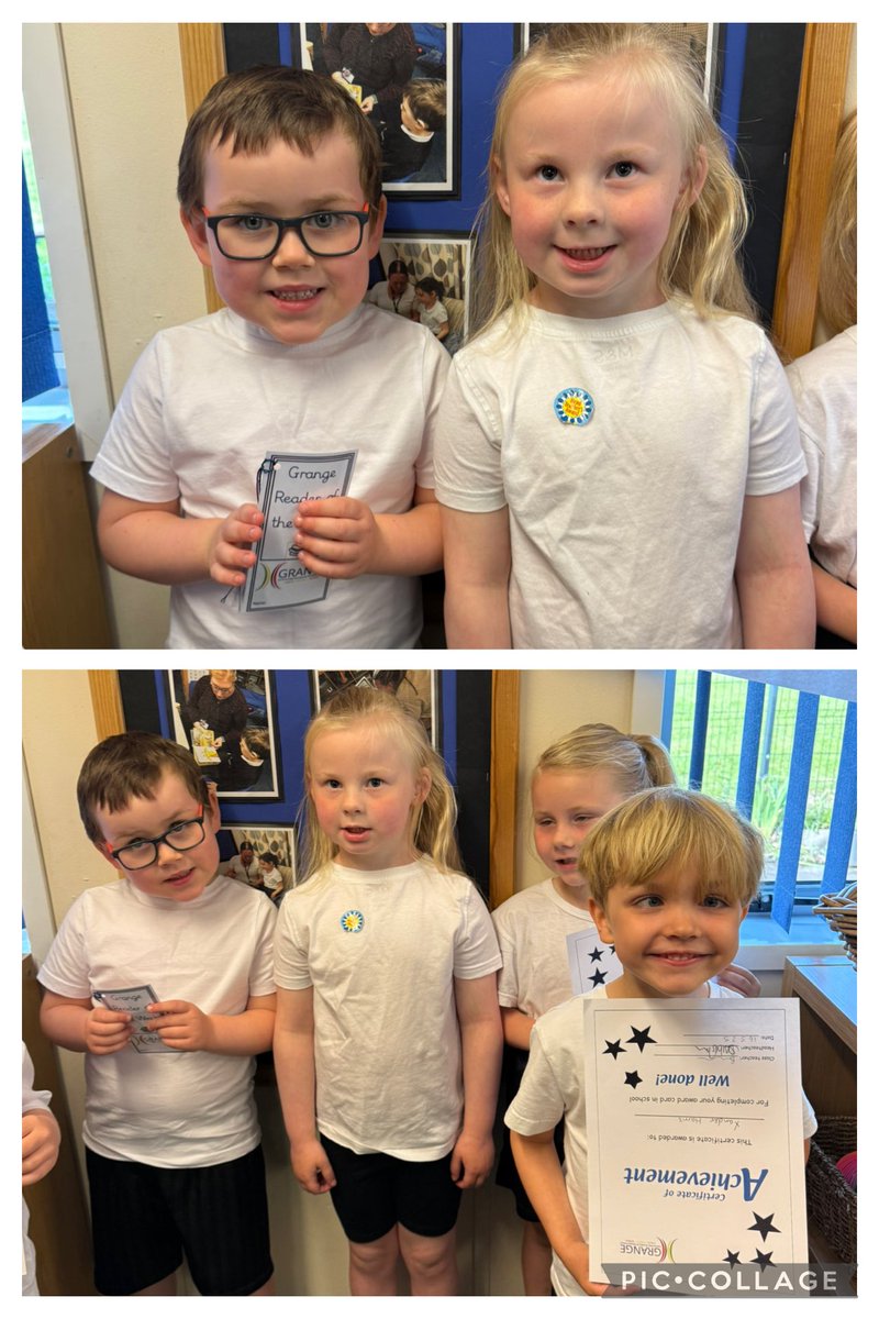 Well done to our Reception superstars this week! We’re so proud of you! 🌟
<a href="/GrangeMissA/">GrangeMissA</a> <a href="/GrangeMrsMcG/">Mrs McGilloway</a>