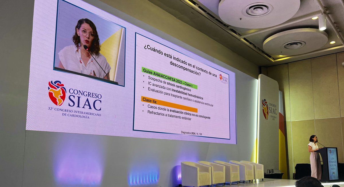 Guillermina Esperon (@guilleresperon) on Twitter photo Mesa <a href="/cifacah/">Consejo Interamericano de Falla Cardíaca e HP</a> #CongresoSIAC
“Empeoramiento (Worsening) de la insuficiencia cardíaca”
¿Es de utilidad el cateterismo cardíaco en el paciente en etapa de empeoramiento?
Dra Luisa Aguilera Mora
<a href="/drdquesada/">Daniel Quesada</a> <a href="/RiveraToquicaMD/">Alex Rivera Toquica</a> <a href="/rossel_victor/">Victor Rossel</a> <a href="/paomorejon/">Paola Morejón Barragán</a> <a href="/SIAC_cardio/">SIAC</a> <a href="/cifacah/">Consejo Interamericano de Falla Cardíaca e HP</a> Mesa <a href="/cifacah/">Consejo Interamericano de Falla Cardíaca e HP</a> #CongresoSIAC
“Empeoramiento (Worsening) de la insuficiencia cardíaca”
¿Es de utilidad el cateterismo cardíaco en el paciente en etapa de empeoramiento?
Dra Luisa Aguilera Mora
<a href="/drdquesada/">Daniel Quesada</a> <a href="/RiveraToquicaMD/">Alex Rivera Toquica</a> <a href="/rossel_victor/">Victor Rossel</a> <a href="/paomorejon/">Paola Morejón Barragán</a> <a href="/SIAC_cardio/">SIAC</a> <a href="/cifacah/">Consejo Interamericano de Falla Cardíaca e HP</a>