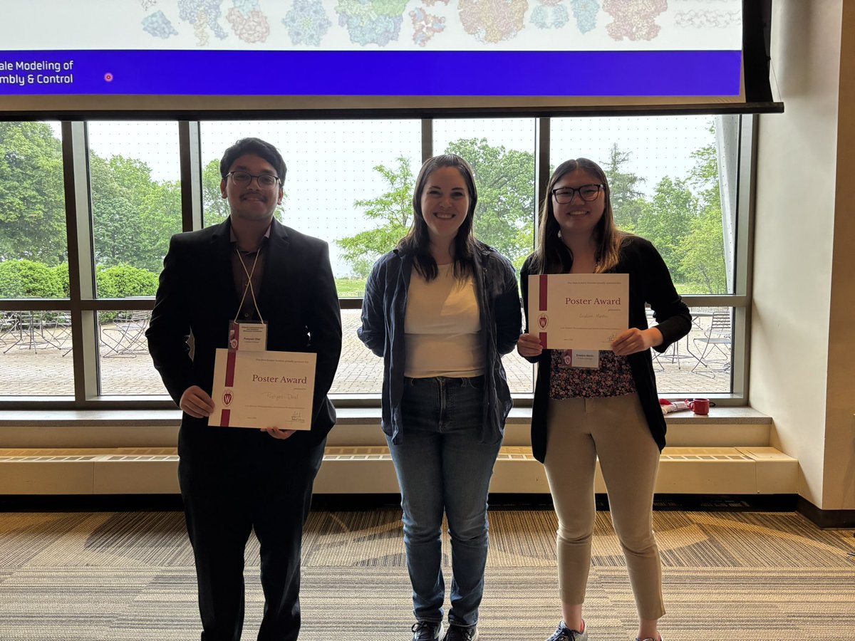 <a href="/The_Lindsey_Lab/">Lindsey Lab</a>  had a wonderful time at the Midwest Thermodynamics and Statistical Mechanics conference 2025 held at <a href="/UWMadison/">UW–Madison</a>. We are delighted to share that lab members Emeline Martin and Pratyush Dhal <a href="/pratdhal/">Pratyush Dhal</a>  won the Poster Awards at undergraduate and graduate student
