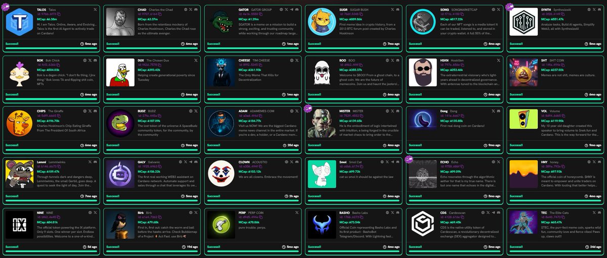 What's the next snekfun token to reach 5mil ADA marketcap?👀