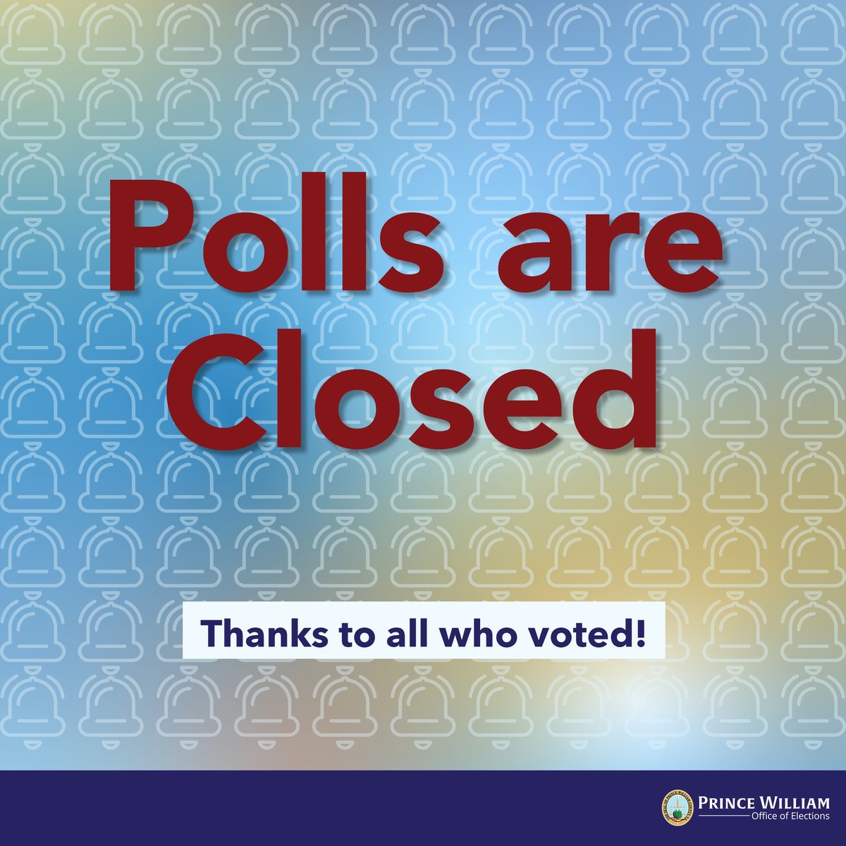 PWCVotes's tweet image. Polls are now closed for the 2025 Primary Election. Thank you to all voters who cast their votes early, by mail, and today.
View results for the Rep. Primary: bit.ly/4mOQFJZ
View results for the Dem. Primary: bit.ly/45bU5QF