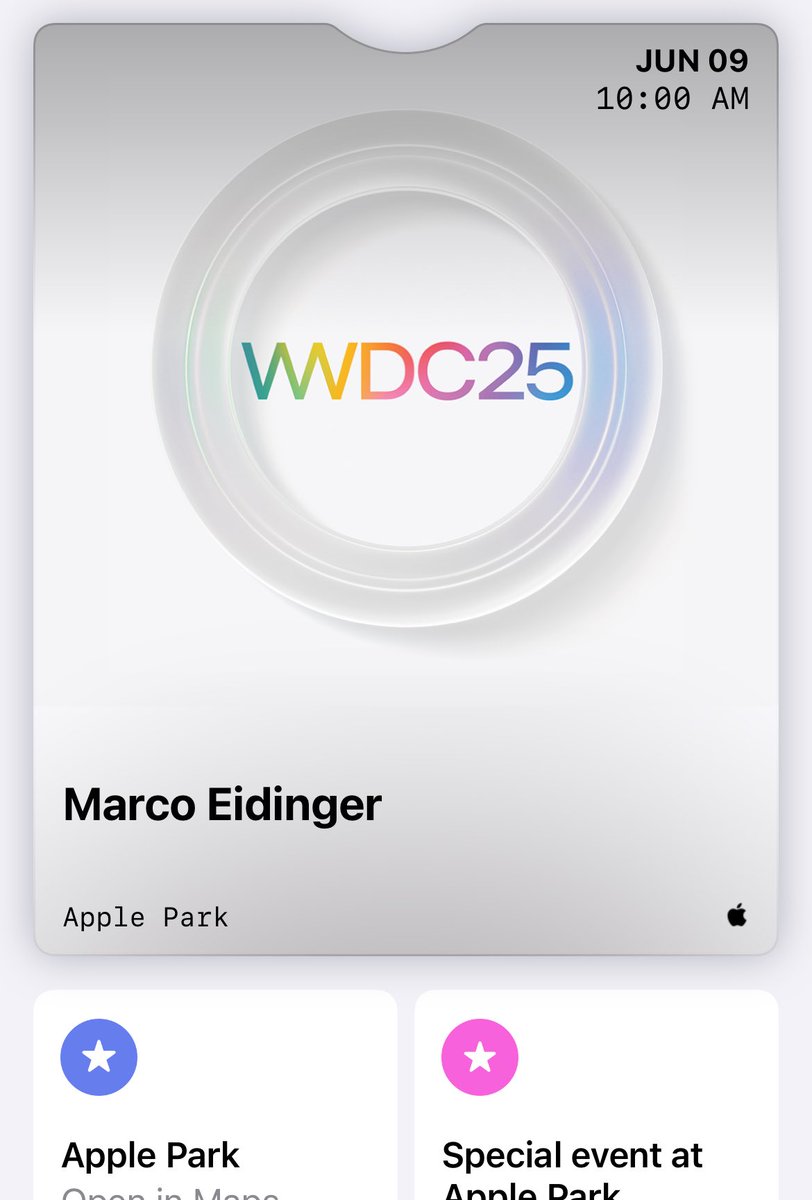 Ready to start #WWDC25 activities tomorrow. No need to wait for Monday to have fun 😄

blog.eidinger.info/my-wwdc25-week…