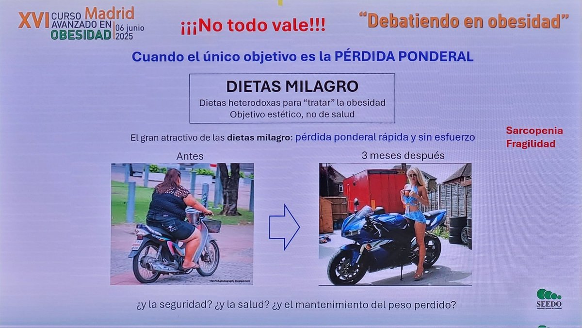 Que ocurre si sólo nos fijamos en el peso cuando queremos cambiar nuestra situación 
<a href="/SociedadSeedo/">SEEDO</a> Fernando Goñi
Manuel Gargallo
#obesidad #salud #dieta #dietamilagro