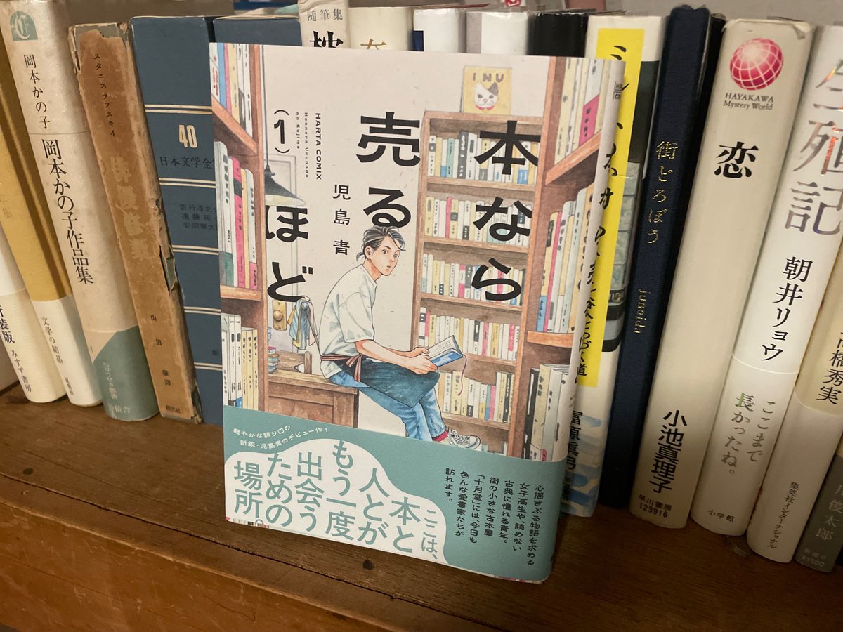 かなた書店の本棚🕊️...十四冊目

『本なら売るほど』児島青

マイペースで飄々とした店主が営む、とある古書店。本や人との出会い、その豊かさを丁寧に描く漫画です。
マニアックな本の愉しみ方を知れたり、実際に出版されている本が題材だったりと、興味をそそられます。