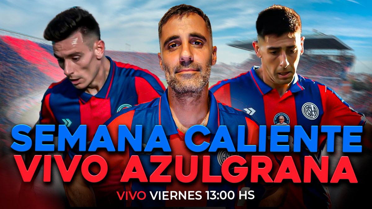 PabloLafourcade's tweet image. Nos vemos en vivo como todos los viernes a las 13 para hablar de San Lorenzo. 💙❤️
youtube.com/live/ub5EmZzvZ…