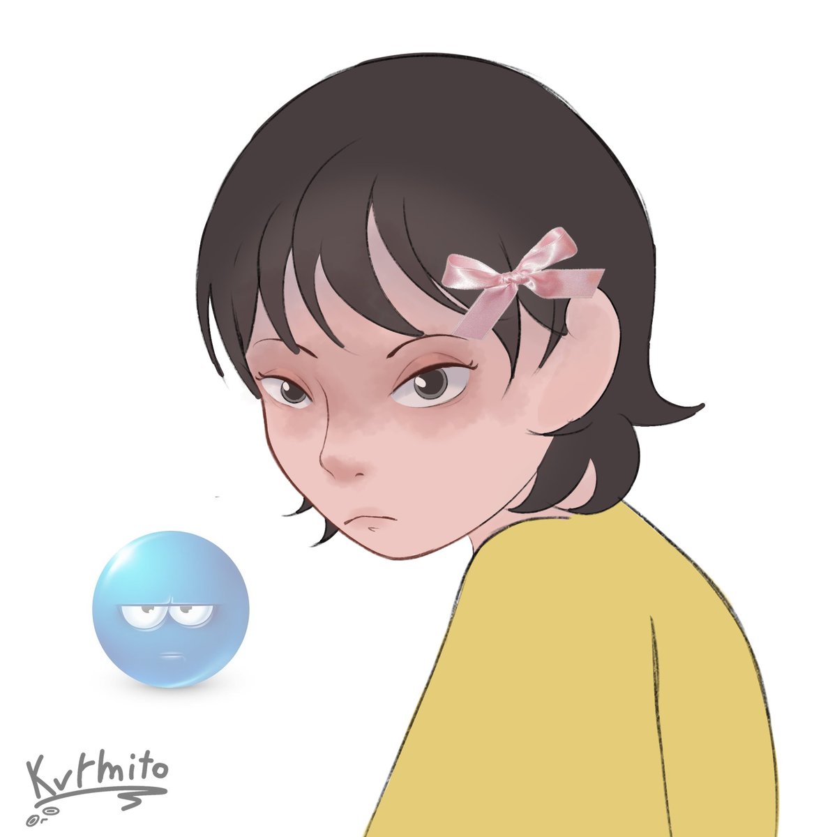 Kvrmit0's tweet image. Fujino is just a girl 🎀

#lookback #ルックバック
