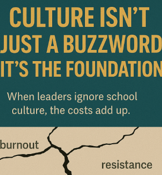 The hidden cost of ignoring school culture?
👉 Burnout.👉 Resistance.👉 Disengagement.
👉 High turnover.
Leaders who overlook culture miss the opportunity to empower every voice.
💡 Culture is the foundation. Without it, everything else cracks.
#SchoolCulture #UnboxedLearning